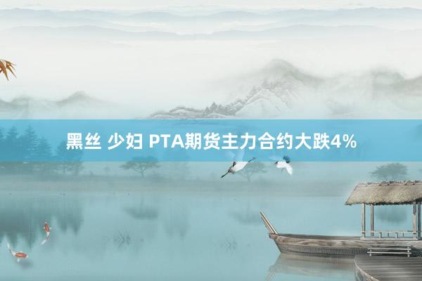 黑丝 少妇 PTA期货主力合约大跌4%