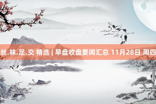 丝.袜.足.交 精选 | 早盘收盘要闻汇总 11月28日 周四
